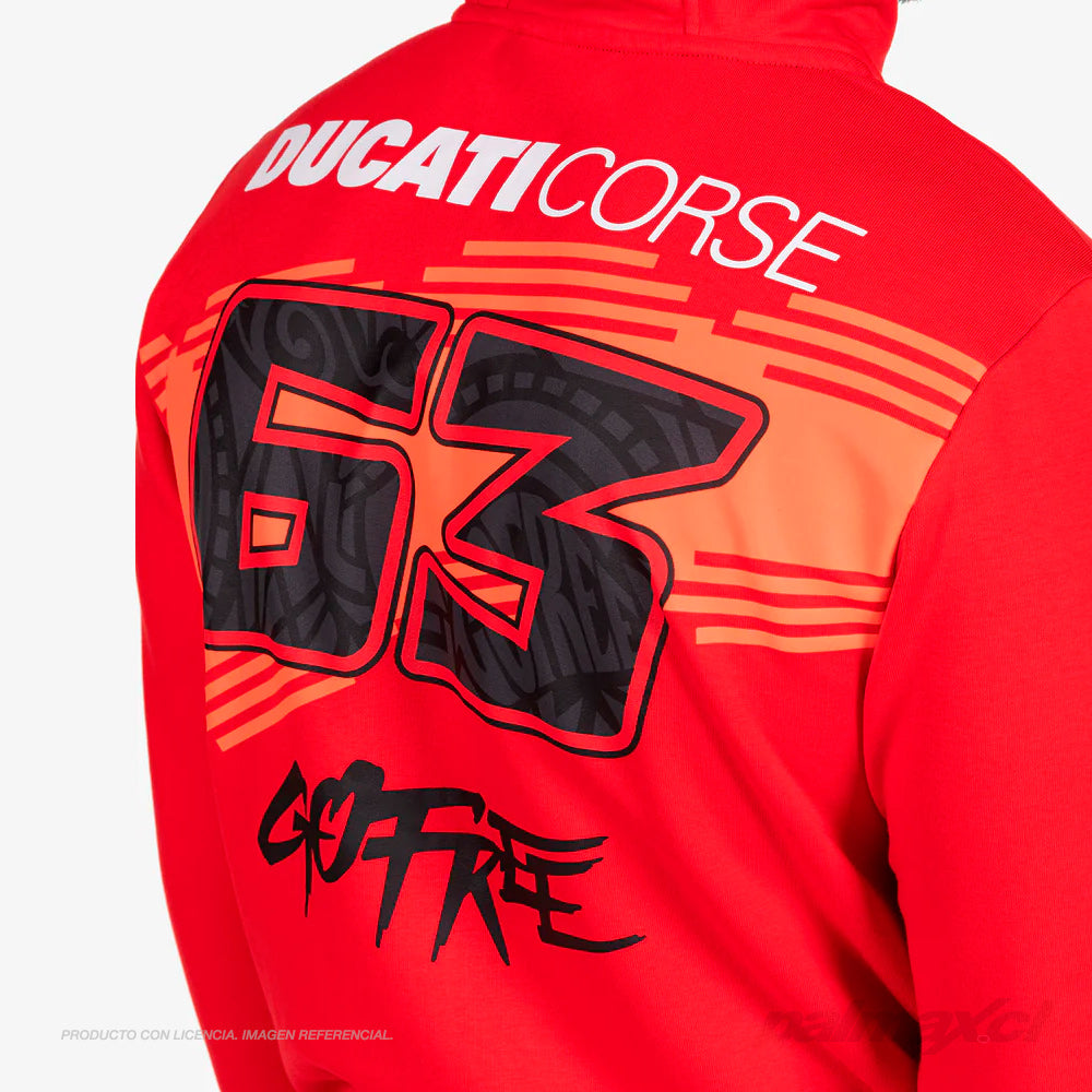 Poleron / Sudadera con capucha 63 Ducati Corse | VR46
