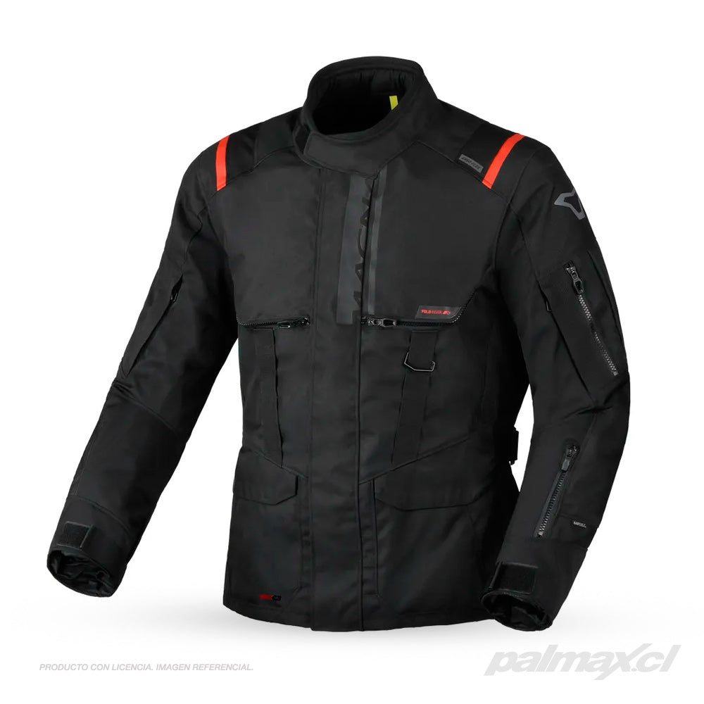 Chaqueta adventure Rancher 2.0 Negro / Rojo | Macna