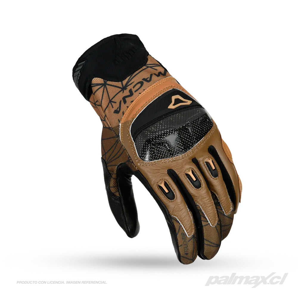 Guantes para moto de calle modelo Rocco cafe / negro | Macna