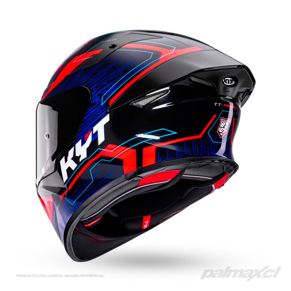 Casco integral para calle modelo TT-Revo Speeding Black Red Blue | KYT Helmets