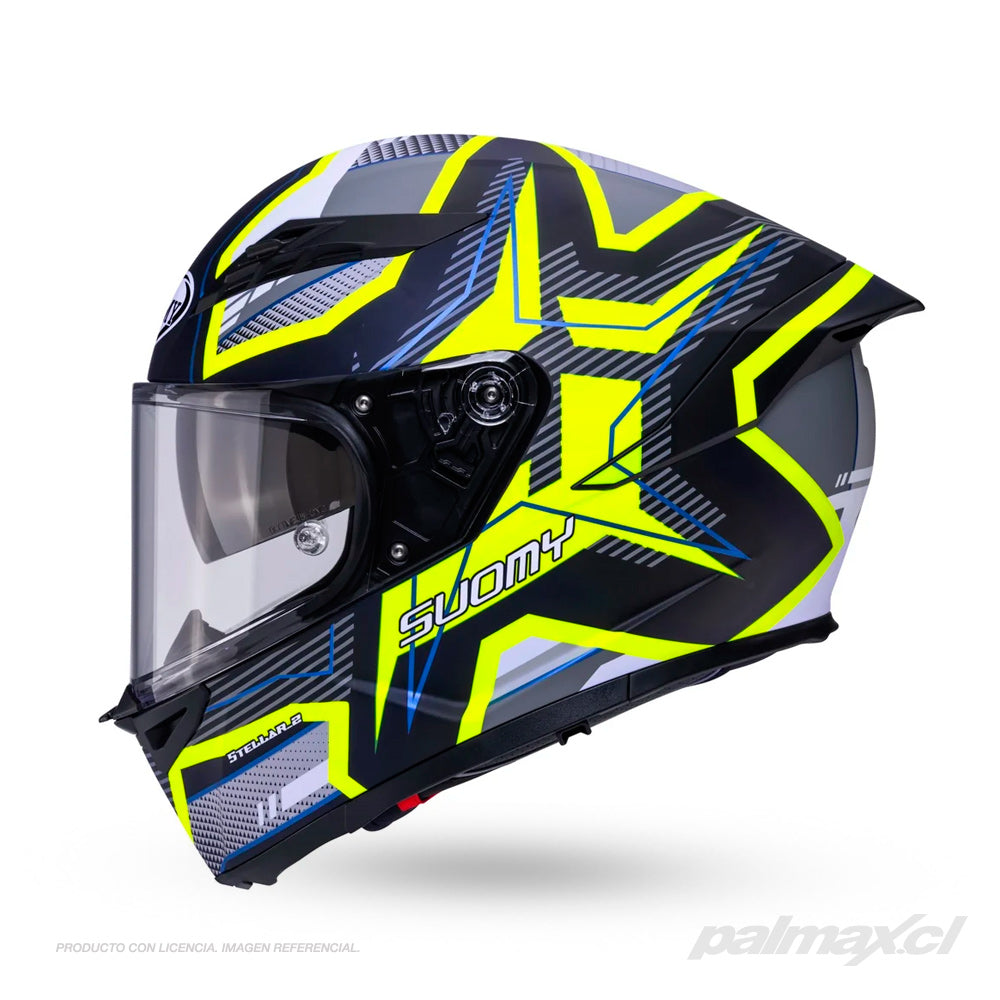 Casco integral STELLAR 2 Blackstar Matt Black Yellow | Suomy