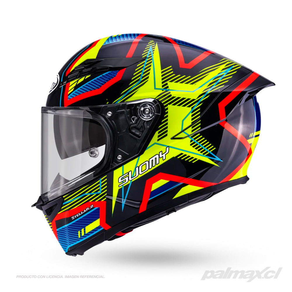 Casco integral STELLAR 2 Blackstar Blue Yellow | Suomy