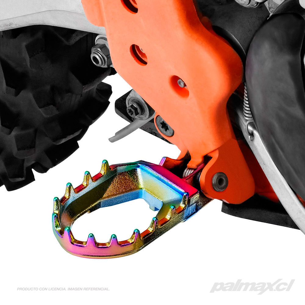 Pedalines/estriberas anchas color oilslick para KTM SX250 | Zeta Racing