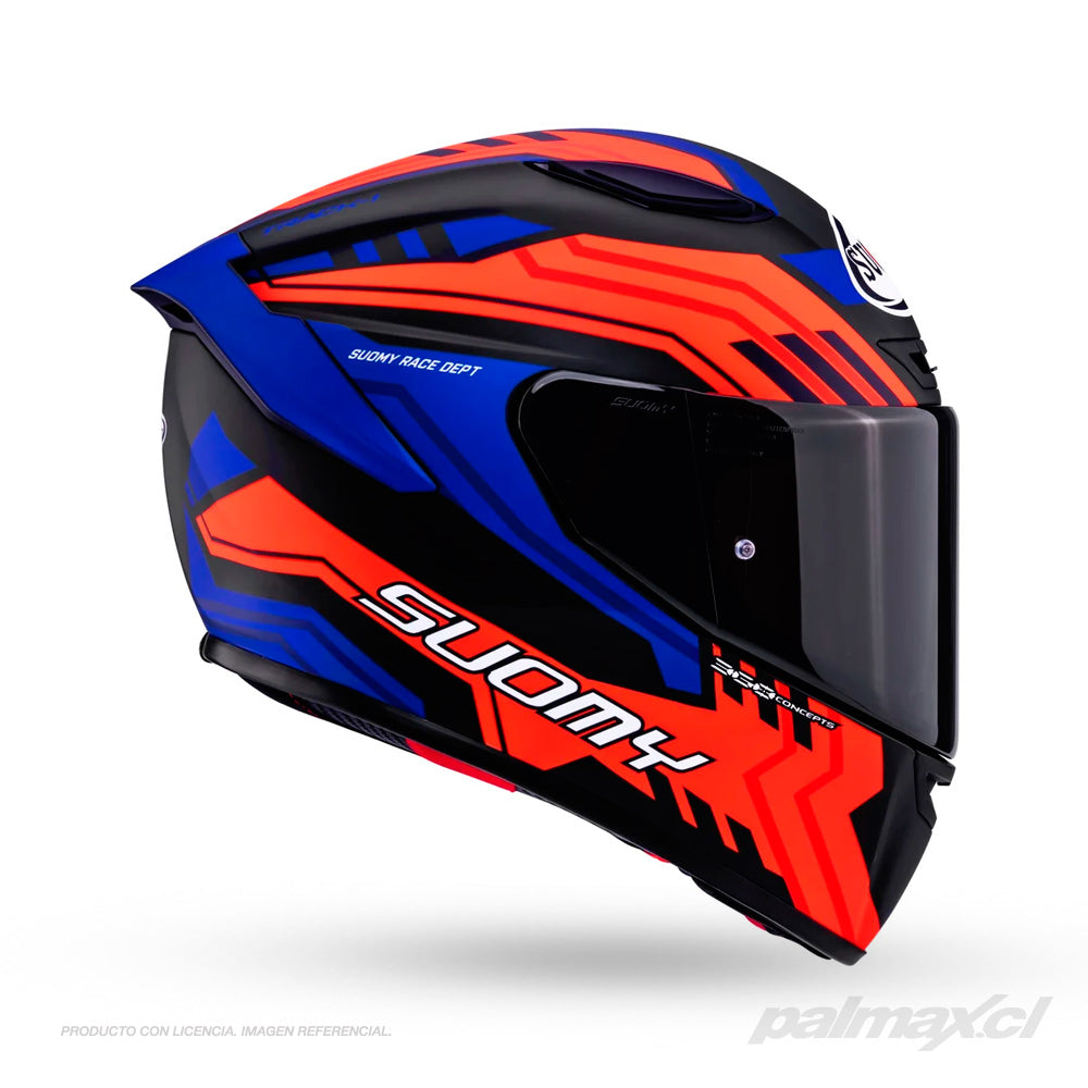 Casco integral Track-1 Framework Matt Black Red Blue | Suomy