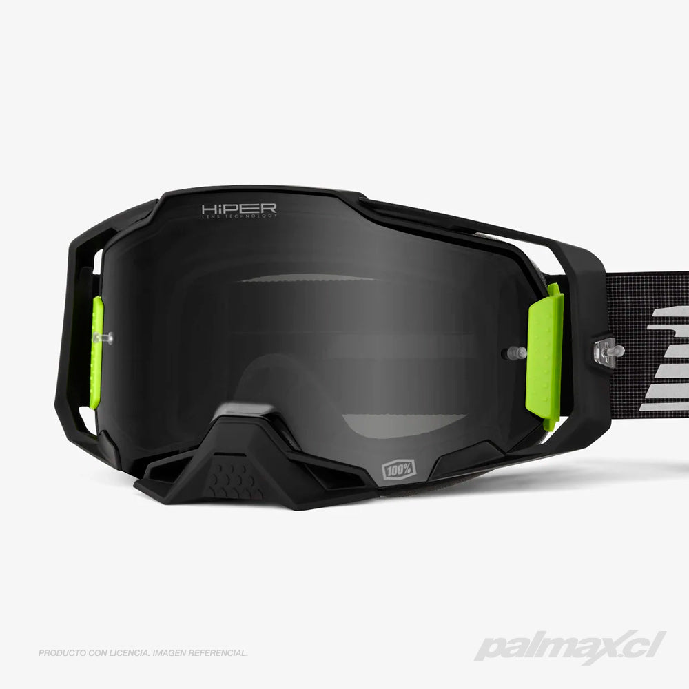 Antiparra Off-Road Modelo Armega Tetsumi Hiper Black Lens | 100 Percent