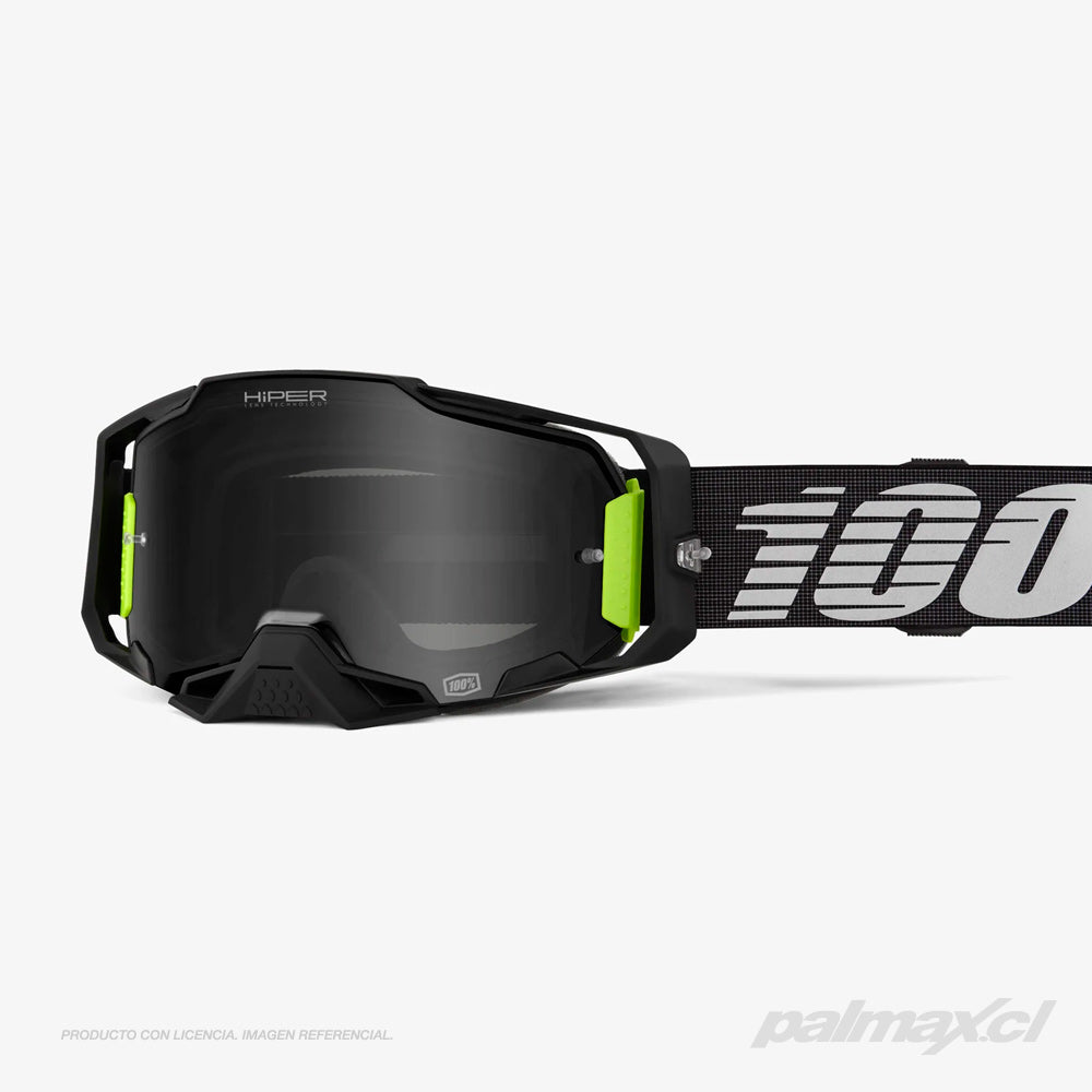 Antiparra Off-Road Modelo Armega Tetsumi Hiper Black Lens | 100 Percent