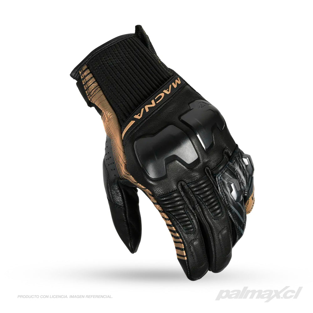 Guantes para moto de calle modelo Ultraxx negro/cafe | Macna