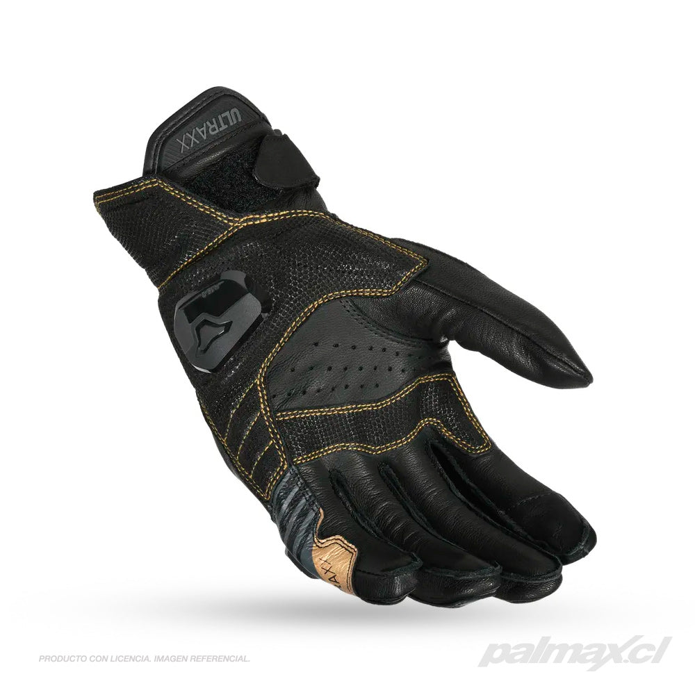 Guantes para moto de calle modelo Ultraxx negro/cafe | Macna