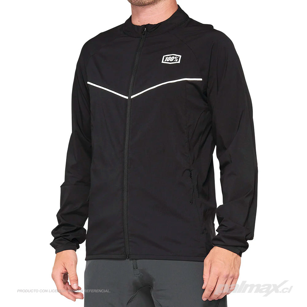 Cortavientos Corridor Windbreaker Black | 100 Percent