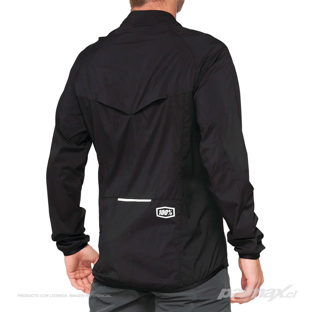 Cortavientos Corridor Windbreaker Black | 100 Percent