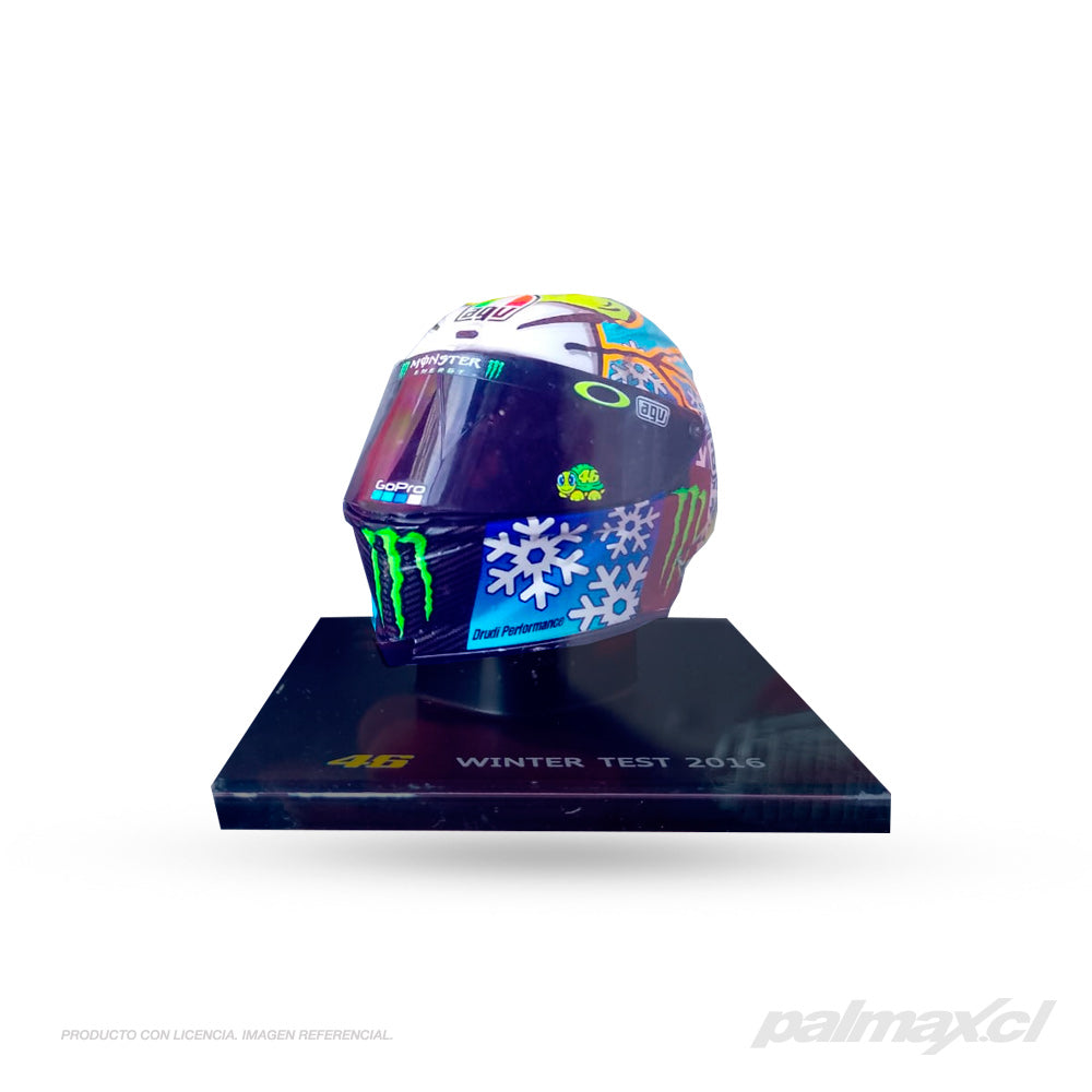Casco de colección 1:5 Valentino Rossi Winter Test 2016 | VR46