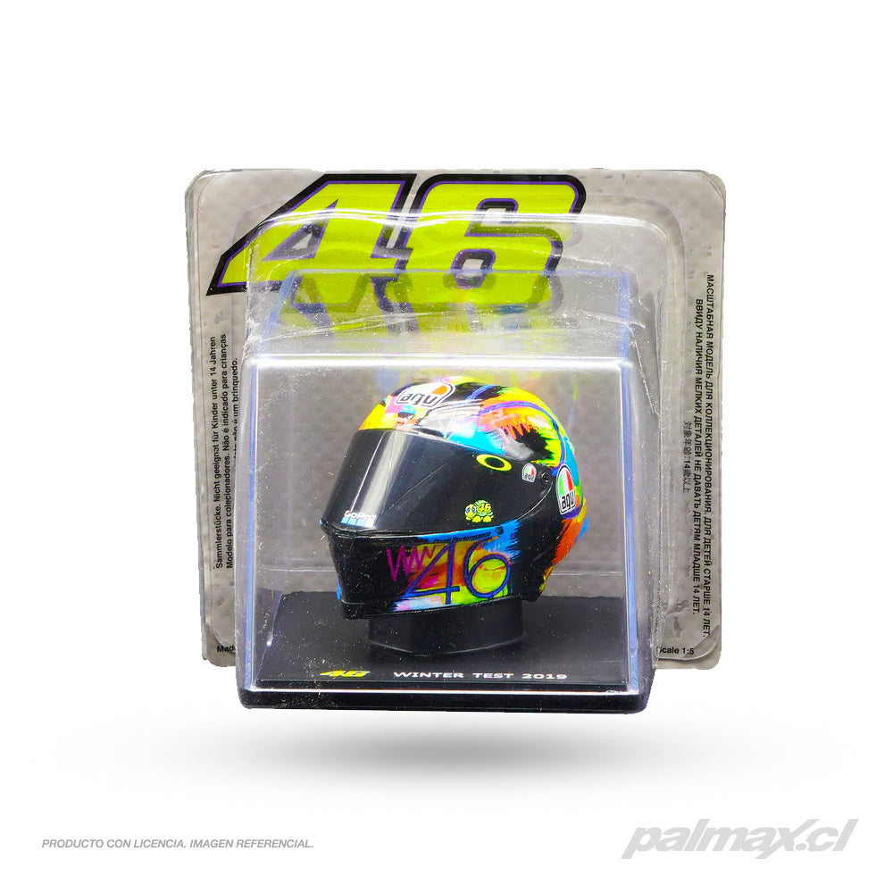 Casco de colección 1:5 Valentino Rossi Winter Test 2019 | VR46