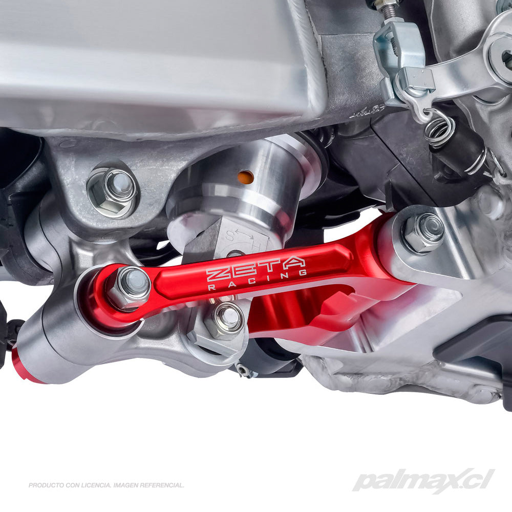 Kit de bieletas para bajar altura (30mm) para Honda CRF (color rojo) | Zeta Racing