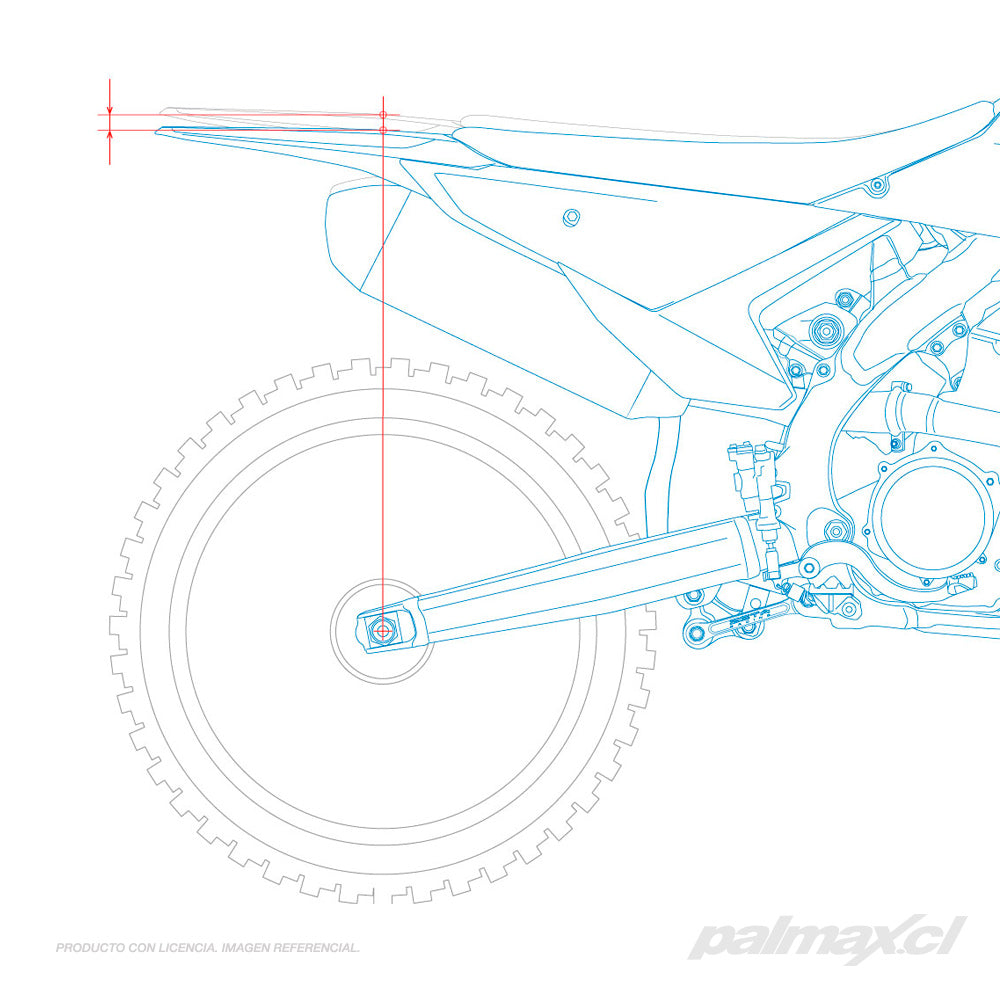 Kit de bieletas para bajar altura (27mm) para KTM SX, SXF, XC, XCF (color naranjo) | Zeta Racing