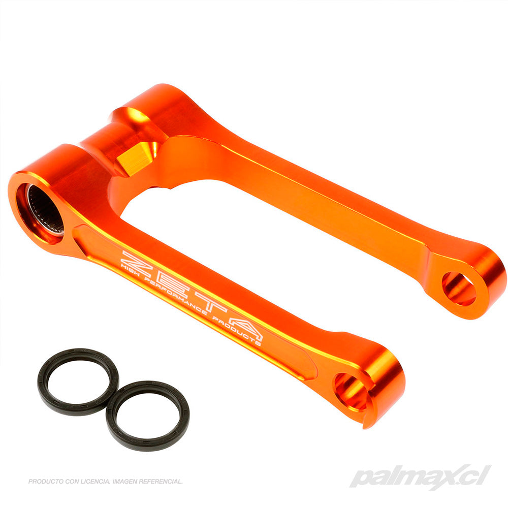 Kit de bieletas para bajar altura (27mm) para KTM SX, SXF, XC, XCF (color naranjo) | Zeta Racing