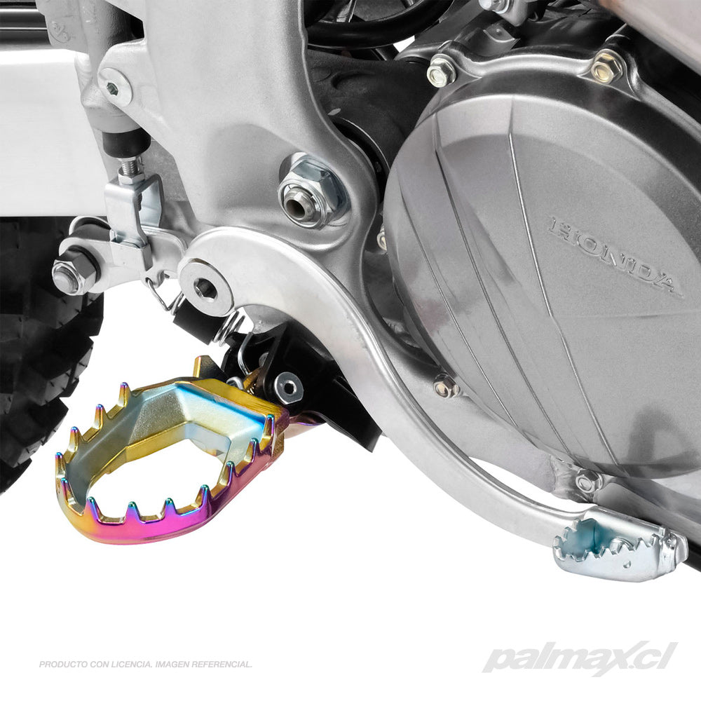 Pedalines/estriberas anchas color oilslick para Honda CRF250R | Zeta Racing