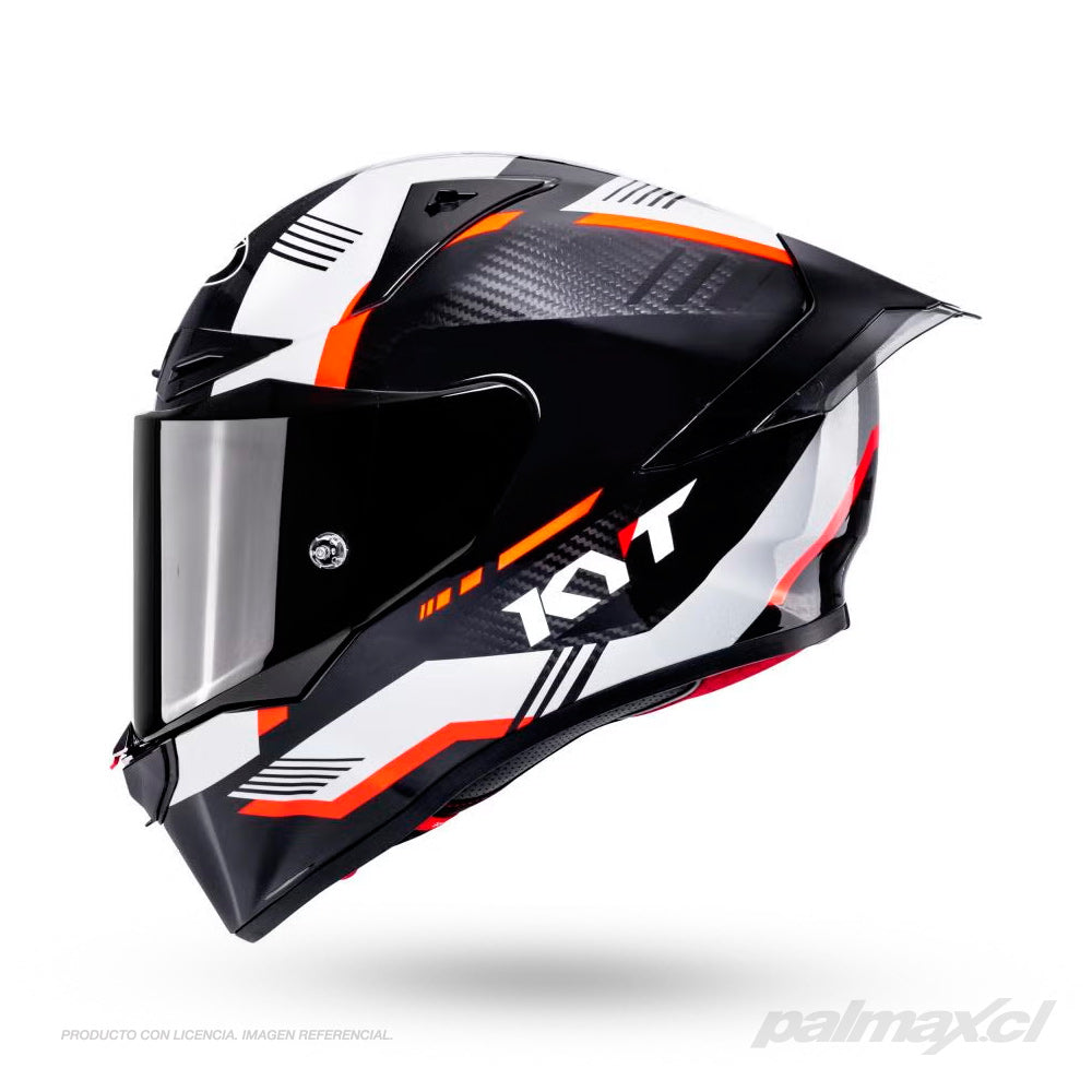 Casco integral de carbono para carrera R1R Carbon Zone Orange | KYT Helmets