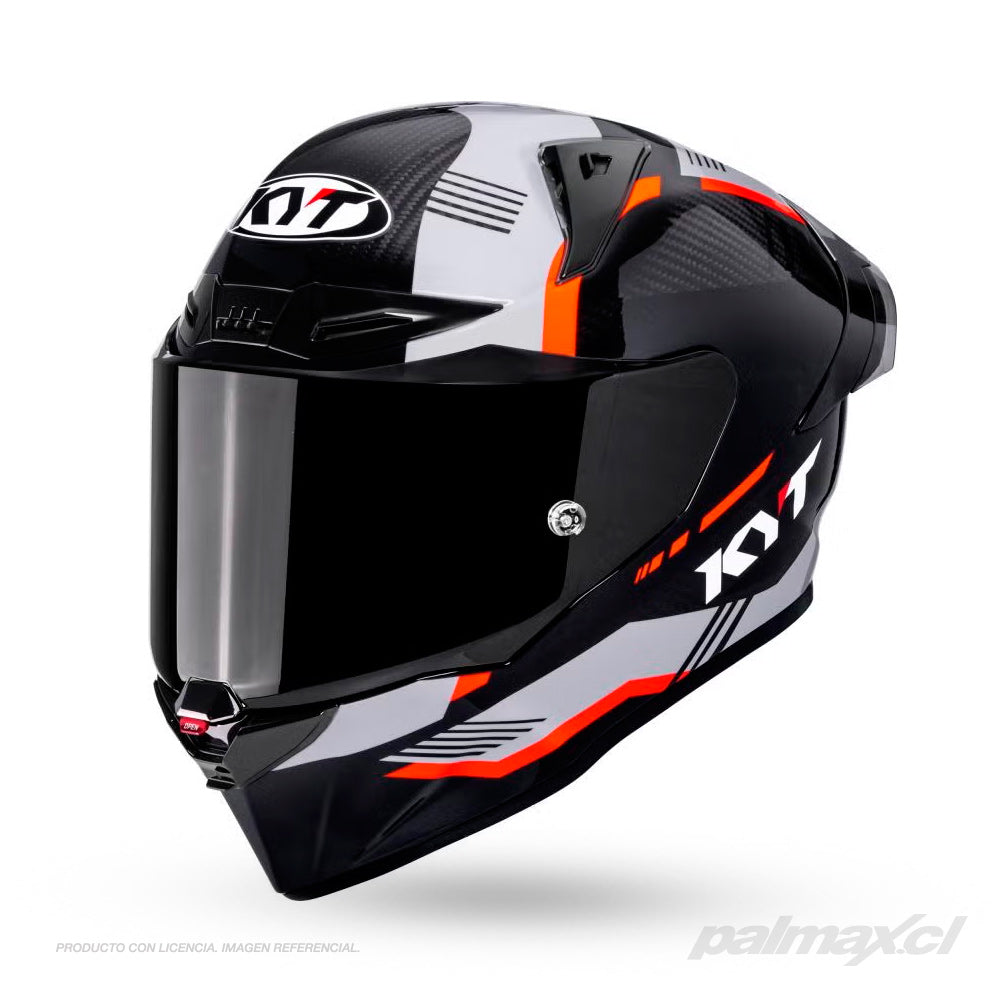 Casco integral de carbono para carrera R1R Carbon Zone Orange | KYT Helmets