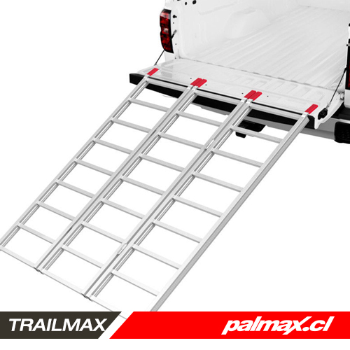 Rampa triple plegable de aluminio  TRAILMAX - PALMAX Tienda de Motos, Ropa  y Accesorios