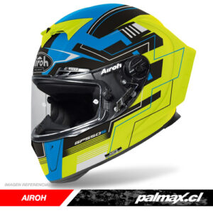 Casco GP550s Challenge Blue Yellow Matt | Airoh