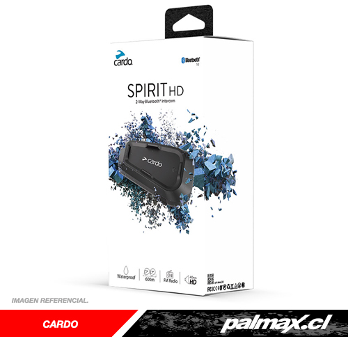 Intercomunicador individual Spirit HD  Cardo - PALMAX Tienda de Motos,  Ropa y Accesorios