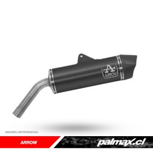 Silenciador Maxi Race Tech de Aluminio Dark con tapa de carbono para BMW F650GS / F800GS | Arrow