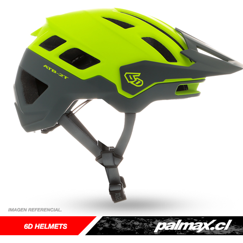 Casco trail para ciclismo Hi Viz Yellow Grey Matt | 6D Helmets PALMAX Tienda de Motos, Ropa y Accesorios