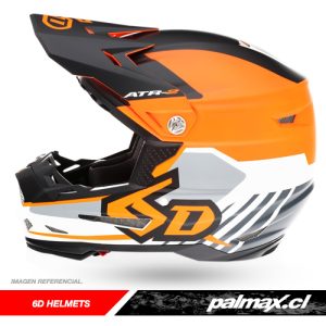 Casco motocross / enduro ATR-2 Target Neon Orange | 6D Helmets