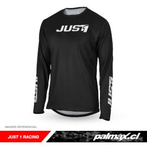 Jersey Motocross / Enduro J-Command Black Solid | Just 1 Racing
