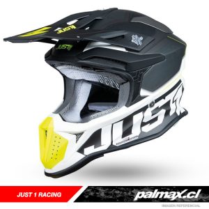 Casco motocross / enduro J18 Hexa Fluo Yellow Black White | Just 1 racing