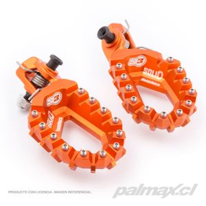 Estriberas/Pedalines Off Road Hard Rock Solid orange para KTM | S3 Parts